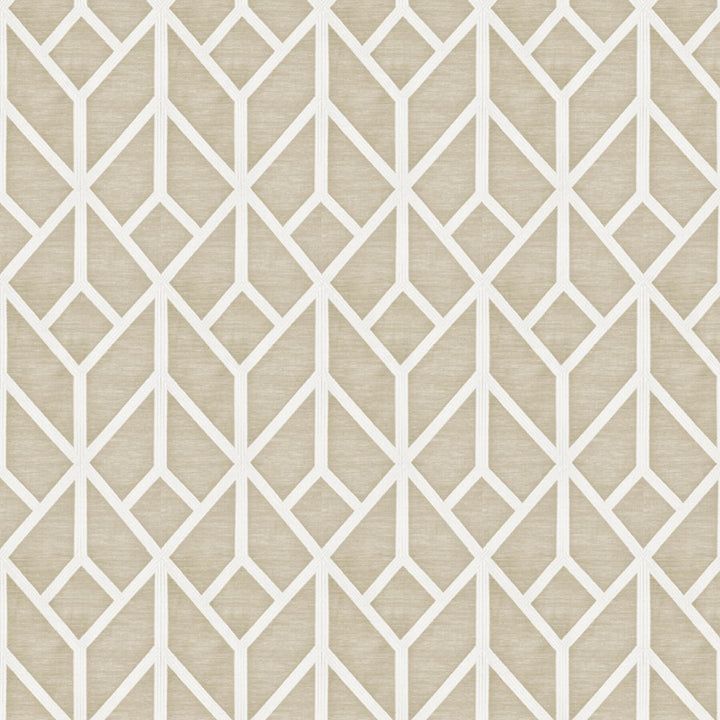 Garrison 1 Taupe by Stout Designer Fabric COLOR MY WINDOW CHALK/TAUPE 42%COT 58%POL INDIA MARTINDALE WEAR TEST (50 000 CIRCULAR RUBS) Horizontal: 6.000 and Vertical: 10.250 54 in - Swanky Fabrics -