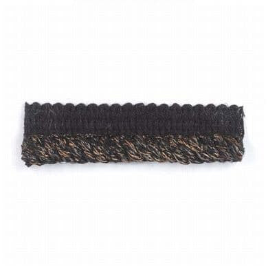 Gasa 12 Onyx by Stout Designer Trim INSPIRATIONS TRIM 89%ACT 11%ACR ITALY Horizontal: 0 and Vertical: 0 0.38 in - Swanky Fabrics -