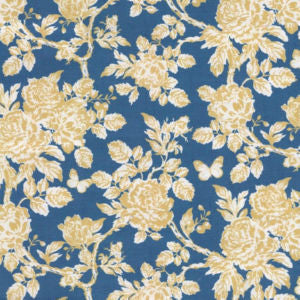 Gaston Blue Yellow by Norbar Designer Fabric