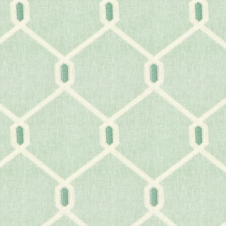 Gavotte 2 Seafoam by Stout Designer Fabric COMFORTABLE LIVING CARIBBEAN/SEASPRAY 70%POL 30%COT %REMB INDIA FLAME RETARDANT-CA BULLETIN 117-SECTION E FLAME RETARDANT-U.F.A.C. CLASS 1 WYZENBEEK 30 000 DOUBLE RUB WEAR TEST (HEAVY DUTY) </p><p>Repeat: 9 51.38 in - Swanky Fabrics -