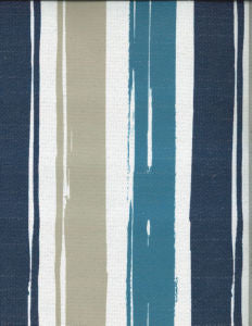 Gaza Blue 62 by Norbar Designer Fabric 65% POLYESTER / 35% COTTON' SPAIN V 12 1/2 / H 6 1/3 54 - Swanky Fabrics -