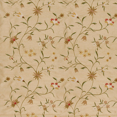 Graz Tostado by Gaston Y Daniela Designer Fabric - SILK - 76%;RAYON - 24% India - Horizontal: 25.59 and Vertical: 30.71 54.33 - Swanky Fabrics -