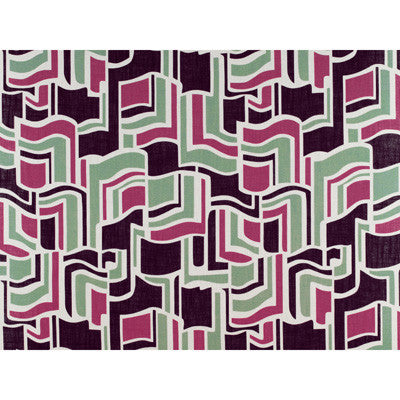 Sarasota Verde/Rosa by Gaston Y Daniela Designer Fabric GASTON UPTOWN VISCOSE - 67%;LINEN - 33% Spain - Horizontal: 27.125 and Vertical: 27.125 55 - Swanky Fabrics -
