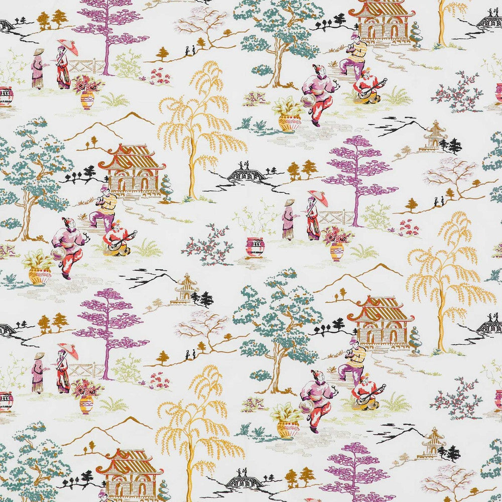 Claire Multi by Gaston Y Daniela Fabric Gaston Y Daniela Fabric Claire MultiFabric LORENZO CASTILLO II COTTON - 80%;VISCOSE - 20% India </p><p>Repeat: H: 51, V: 31.5 52 - Fabric Carolina -