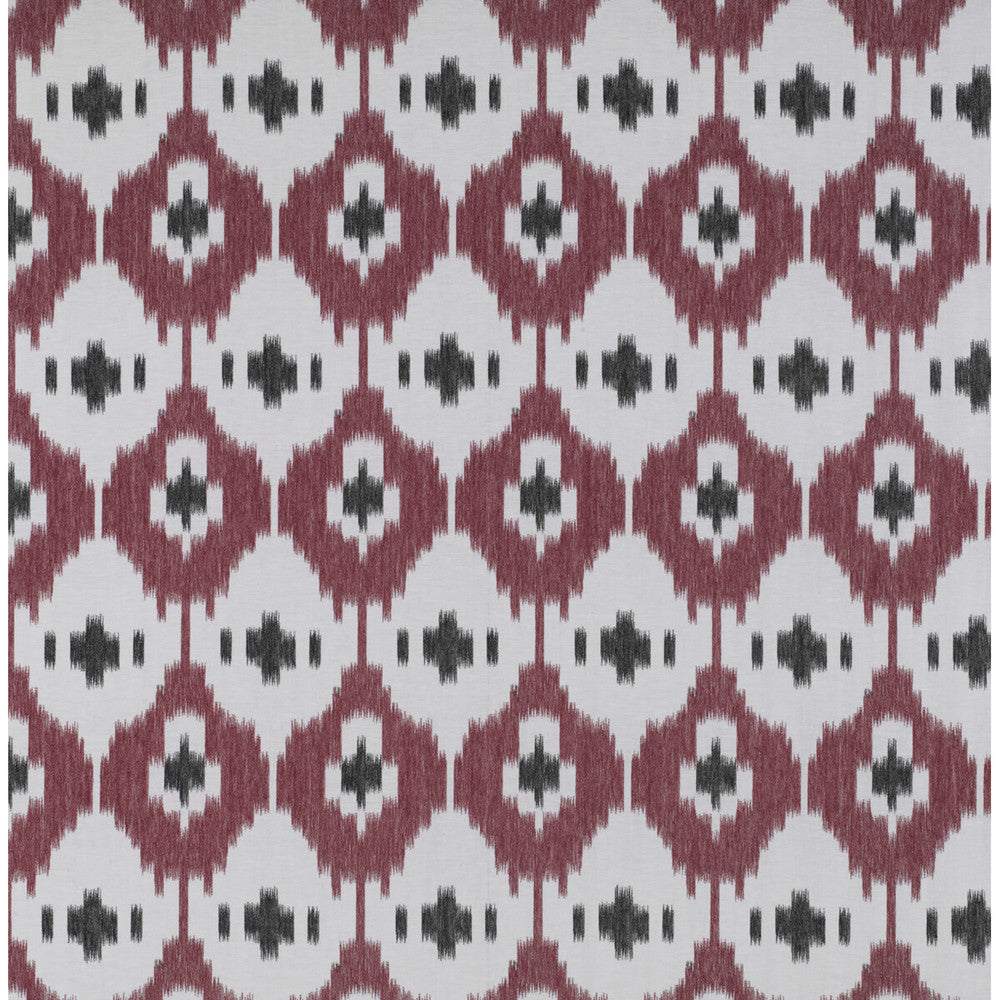 Panarea Rojo/Onyx by Gaston Y Daniela Designer Fabric TIERRAS LINEN - 90%;VISCOSE - 10% Turkey - Horizontal: 9.44 and Vertical: 14.96 118 - Swanky Fabrics -