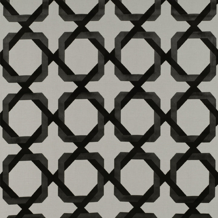Galliano Blanco/Onyx by Gaston Y Daniela Designer Fabric TIERRAS VISCOSE - 70%;POLYESTER - 30% Belgium HEAVY Horizontal: 13.77 and Vertical: 14.56 55 - Swanky Fabrics -