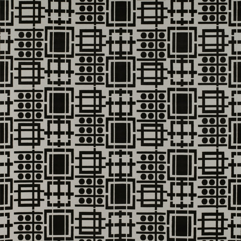 Prato Blanco/Onyx by Gaston Y Daniela Designer Fabric TIERRAS VISCOSE - 70%;POLYESTER - 30% Belgium HEAVY Horizontal: 27.56 and Vertical: 13.98 55 - Swanky Fabrics -