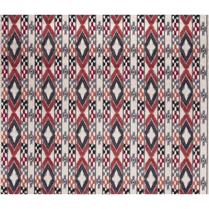 Queen Rojo/Gris by Gaston Y Daniela Fabric Gaston Y Daniela Fabric Queen Rojo/Gris Fabric GASTON AFRICALIA COTTON - 46%;VISCOSE - 38%;LINEN - 16% India </p><p>Repeat: H: 8.94, V: 12.2 53.5 - Fabric Carolina -