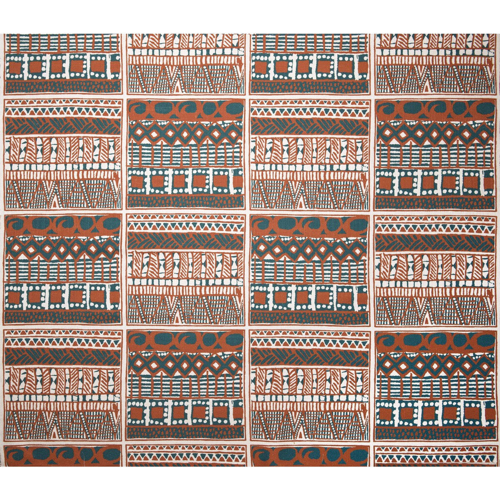 Suajili Naranja by Gaston Y Daniela Designer Fabric GASTON AFRICALIA VISCOSE - 60%;LINEN - 30%;COTTON - 10% Spain HEAVY Horizontal: 26.5 and Vertical: 25.59 55 - Swanky Fabrics -
