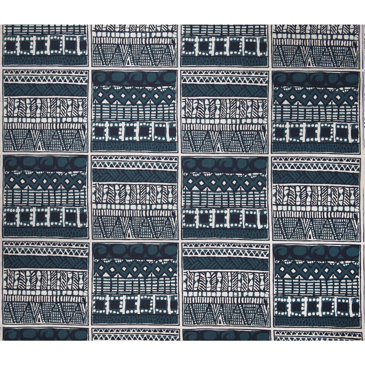 Suajili Azul Petrole by Gaston Y Daniela Designer Fabric GASTON AFRICALIA VISCOSE - 60%;LINEN - 30%;COTTON - 10% Spain HEAVY Horizontal: 26.5 and Vertical: 25.59 55 - Swanky Fabrics -