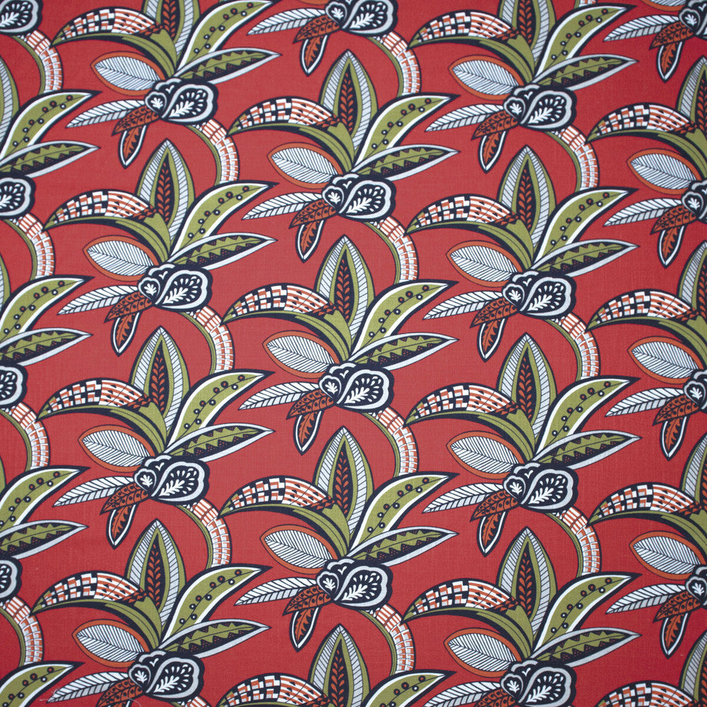 Tanzania Coral by Gaston Y Daniela Fabric Gaston Y Daniela Fabric Tanzania Coral Fabric GASTON AFRICALIA VISCOSE - 60%;LINEN - 30%;COTTON - 10% Spain </p><p>Repeat: H: 26.38, V: 14.76 55 - Fabric Carolina -