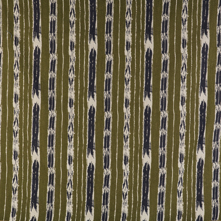 Bandas Verde/Navy by Gaston Y Daniela Designer Fabric GASTON LIBRERIA ACRYLIC - 58%;COTTON - 36%;LINEN - 6% Turkey HEAVY Horizontal: 13.27 and Vertical: 13 53 - Swanky Fabrics -