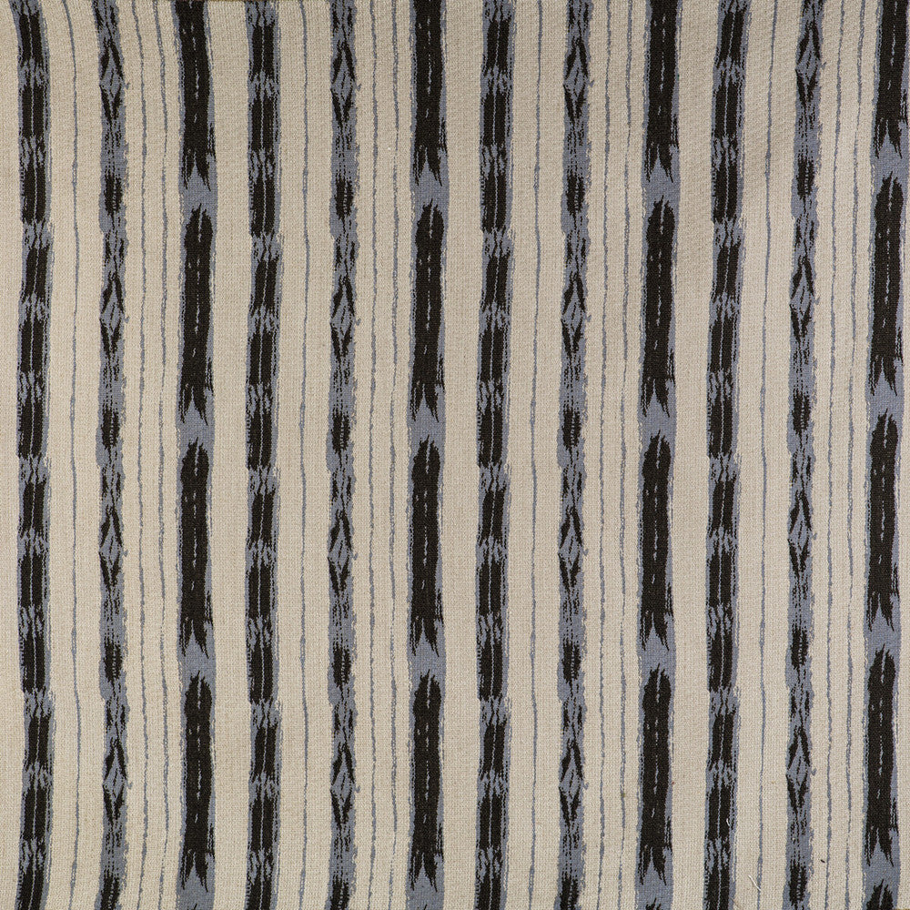 Bandas Crudo/Azul by Gaston Y Daniela Designer Fabric GASTON LIBRERIA ACRYLIC - 58%;COTTON - 36%;LINEN - 6% Turkey HEAVY Horizontal: 13.27 and Vertical: 13 53 - Swanky Fabrics -