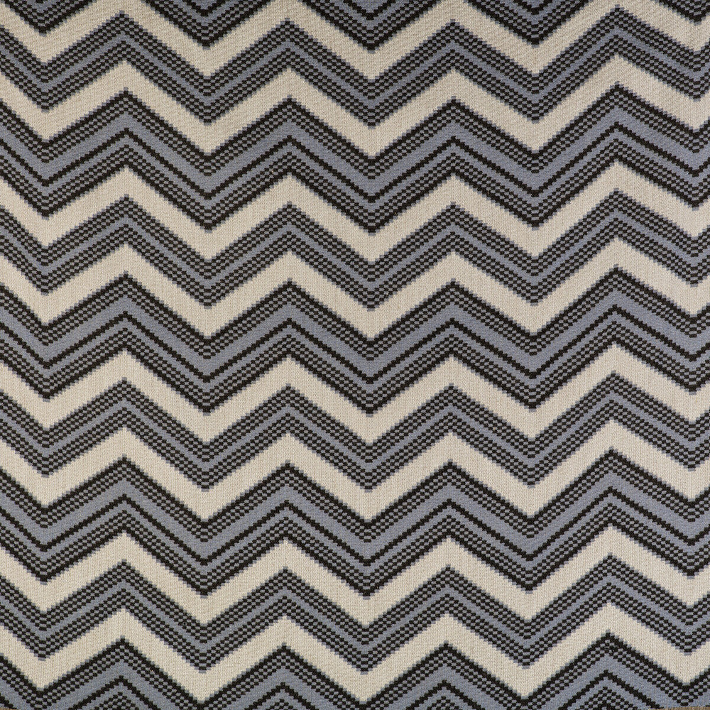 Zig Zag Crudo/Azul by Gaston Y Daniela Designer Fabric GASTON LIBRERIA ACRYLIC - 79%;COTTON - 12%;LINEN - 9% Turkey HEAVY Horizontal: 13.39 and Vertical: 12.02 53 - Swanky Fabrics -