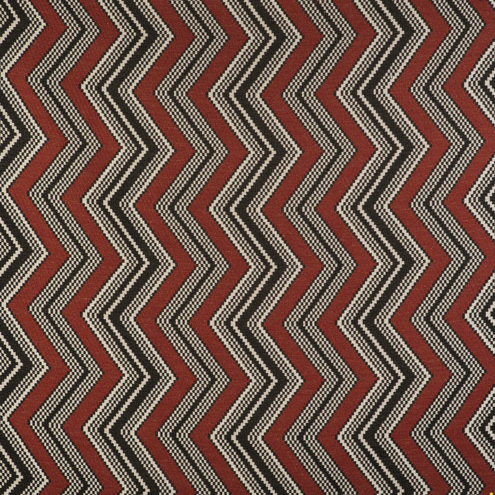 Zig Zag Rojo by Gaston Y Daniela Designer Fabric GASTON LIBRERIA ACRYLIC - 79%;COTTON - 12%;LINEN - 9% Turkey HEAVY Horizontal: 13.39 and Vertical: 12.02 53 - Swanky Fabrics -