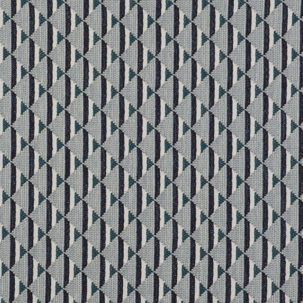 Piramides Azul by Gaston Y Daniela Designer Fabric GASTON LIBRERIA POLYOLEFIN FR - 67%;POLYESTER FR - 33% Italy HEAVY Horizontal: 1.38 and Vertical: 1.38 55 - Swanky Fabrics -