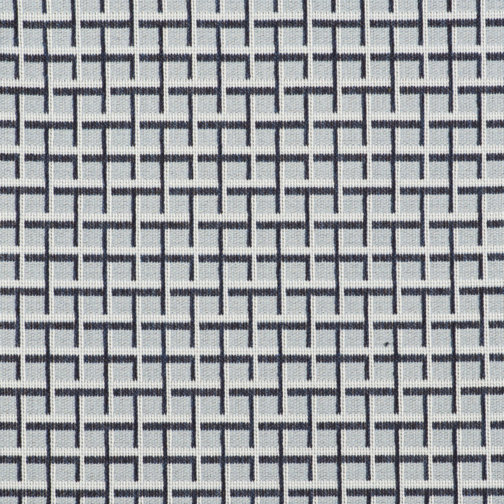 Rejas Azul by Gaston Y Daniela Designer Fabric GASTON LIBRERIA POLYOLEFIN FR - 69%;POLYESTER FR - 31% Italy HEAVY Horizontal: 2.44 and Vertical: 1.42 55 - Swanky Fabrics -