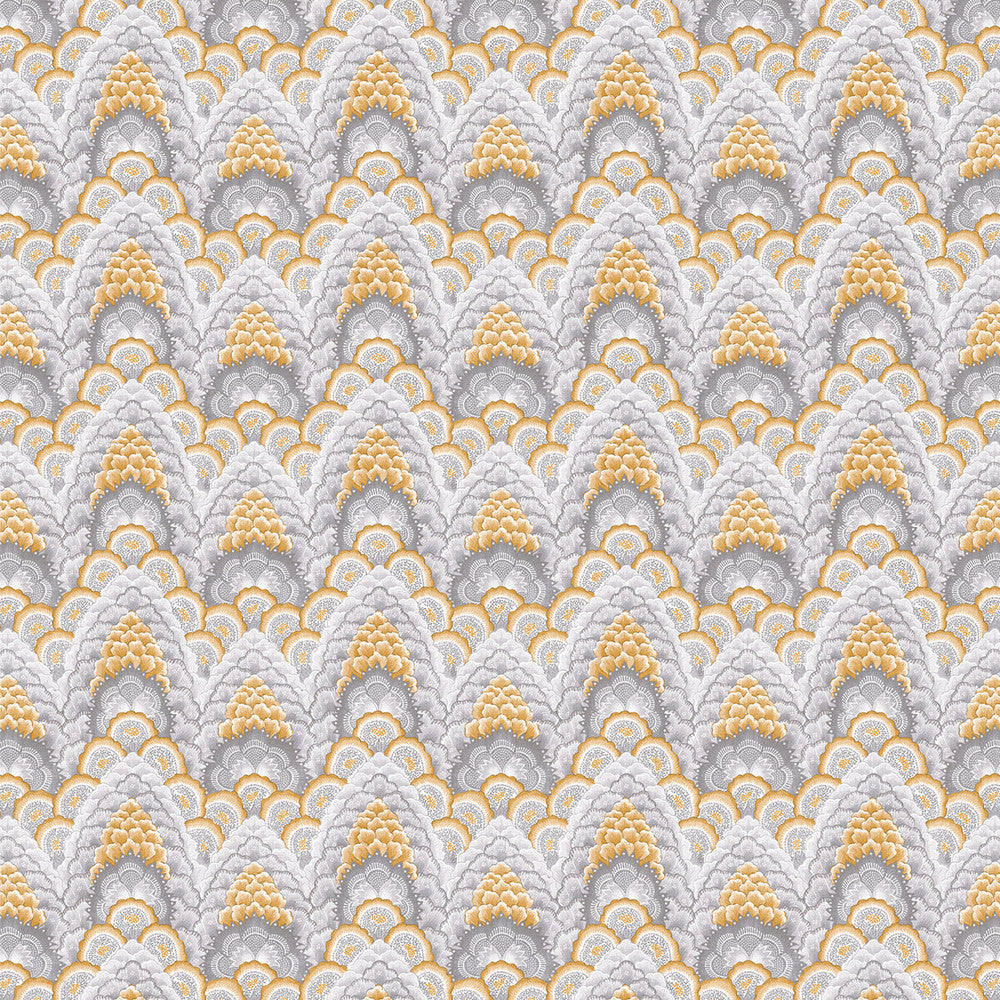 Ganges Ocre by Gaston Y Daniela Designer Fabric GASTON LIBRERIA LINEN - 91%;POLYAMIDE - 9% Italy HEAVY Horizontal: 12.8 and Vertical: 9.45 52 - Swanky Fabrics -