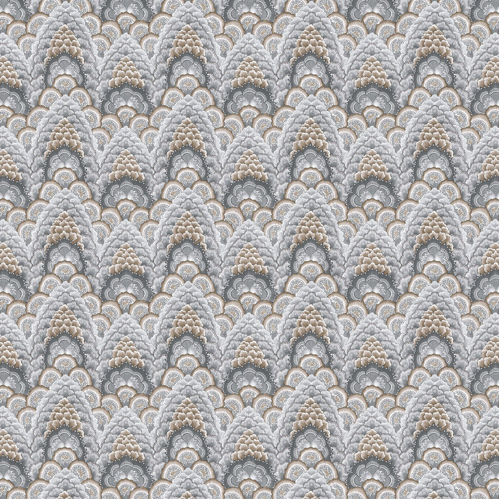 Ganges Tabaco/Gris by Gaston Y Daniela Designer Fabric GASTON LIBRERIA LINEN - 91%;POLYAMIDE - 9% Italy HEAVY Horizontal: 12.8 and Vertical: 9.45 52 - Swanky Fabrics -