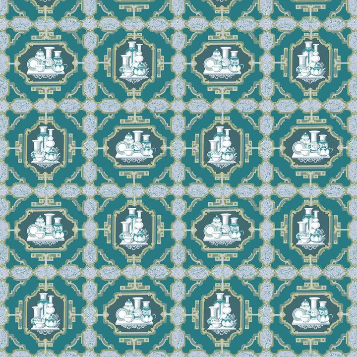 Porcelanas Esmeralda by Gaston Y Daniela Fabric Gaston Y Daniela Fabric Porcelanas EsmeraldaFabric GASTON LIBRERIA COTTON - 100% Italy </p><p>Repeat: H: 25.61, V: 24.62 52 - Fabric Carolina -