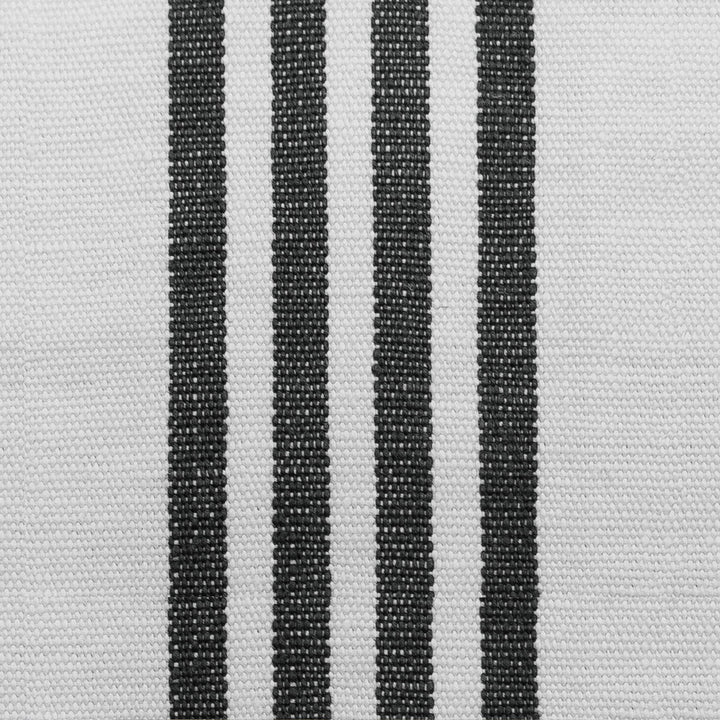 Miami Black by Gaston Y Daniela Designer Fabric GASTON LUIS BUSTAMANTE LINEN - 100% Italy MEDIUM Horizontal: 5 and Vertical: 55 - Swanky Fabrics -