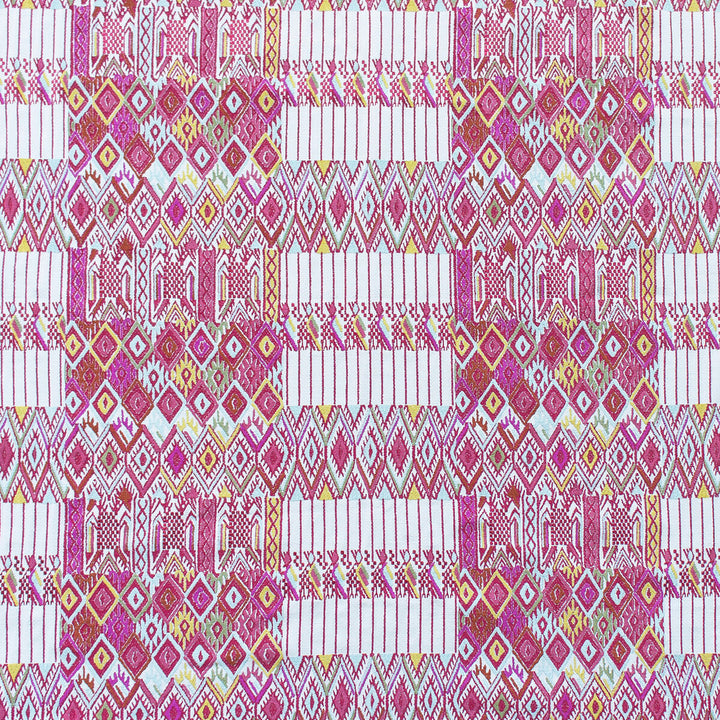 Huipil Rosa/Verde by Gaston Y Daniela Fabric Gaston Y Daniela Fabric Huipil Rosa/VerdeFabric GASTON NUEVO MUNDO VISCOSE - 46%;COTTON - 24%;POLYESTER - 18%;LINEN - 12% India </p><p>Repeat: H: 24.5, V: 15.5 48.75 - Fabric Carolina -
