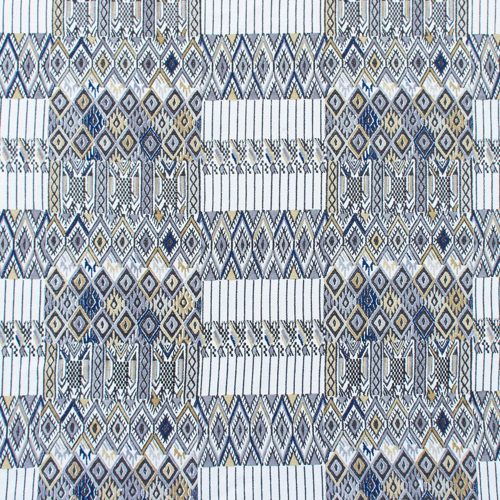 Huipil Marron by Gaston Y Daniela Designer Fabric GASTON NUEVO MUNDO VISCOSE - 46%;COTTON - 24%;POLYESTER - 18%;LINEN - 12% India Horizontal: 24.5 and Vertical: 15.5 48.75 - Swanky Fabrics -