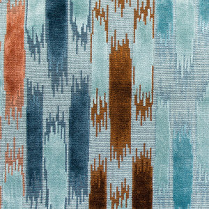 Aragon Azul/Teja by Gaston Y Daniela Designer Fabric