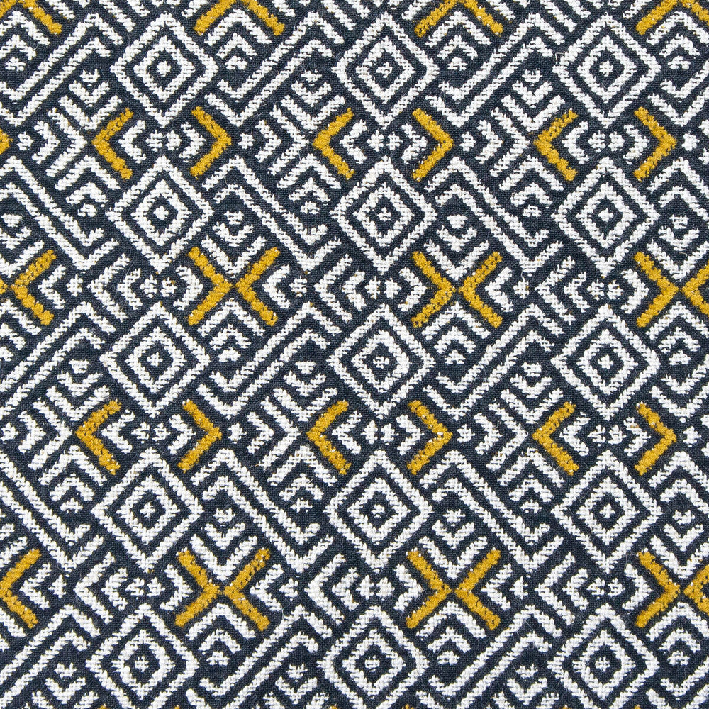 Inca Amarillo by Gaston Y Daniela Designer Fabric GASTON NUEVO MUNDO VISCOSE - 49%;COTTON - 39%;LINEN - 10%;POLYESTER - 2% Georgia HEAVY Horizontal: 2.25 and Vertical: 3 54.25 - Swanky Fabrics -