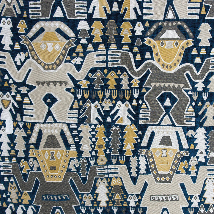 Colosos Azul by Gaston Y Daniela Fabric Gaston Y Daniela Fabric Colosos AzulFabric GASTON NUEVO MUNDO VISCOSE - 79%;POLYESTER - 14%;COTTON - 7% Turkey </p><p>Repeat: H: 26, V: 26 52.75 - Fabric Carolina -
