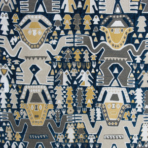 Colosos Azul by Gaston Y Daniela Designer Fabric