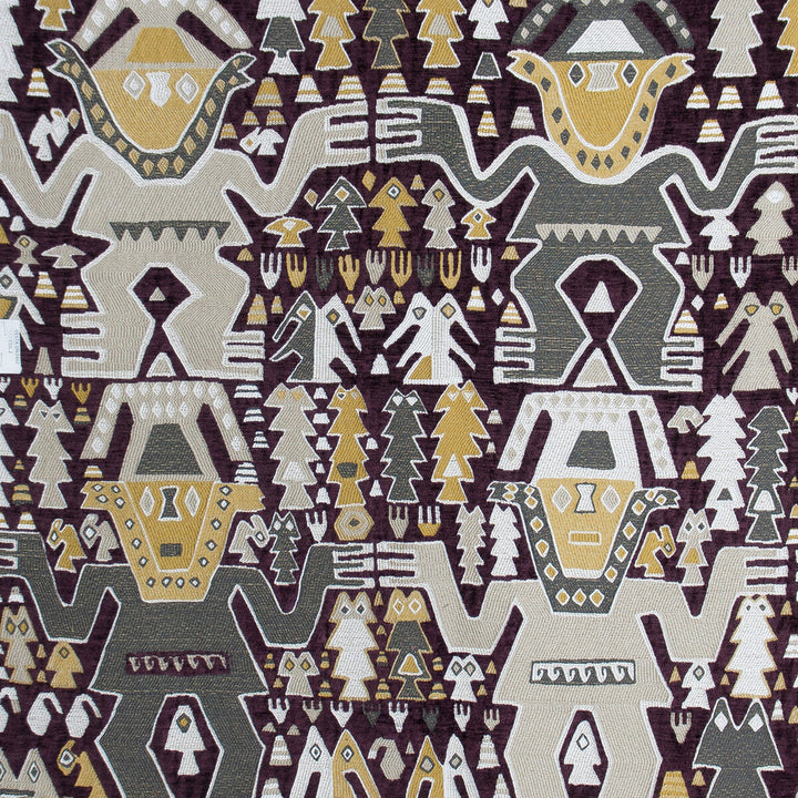 Colosos Burdeos by Gaston Y Daniela Designer Fabric GASTON NUEVO MUNDO VISCOSE - 79%;POLYESTER - 14%;COTTON - 7% Turkey MEDIUM Horizontal: 26 and Vertical: 26 52.75 - Swanky Fabrics -