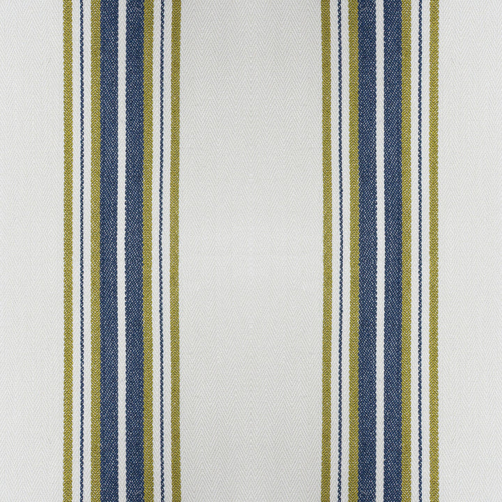 Nueva York Verde/Navy by Gaston Y Daniela Designer Fabric GASTON LUIS BUSTAMANTE COTTON - 42%;VISCOSE - 30%;LINEN - 24%;POLYESTER - 4% Italy HEAVY Horizontal: 6 and Vertical: 55 - Swanky Fabrics -