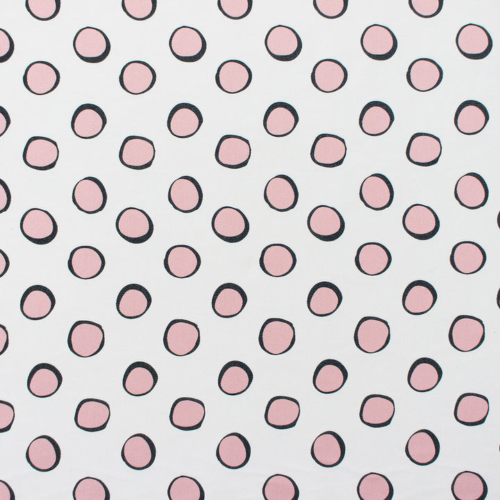 Solis Blanco/Rosa by Gaston Y Daniela Designer Fabric GASTON NUEVO MUNDO VISCOSE - 70%;COTTON - 30% India HEAVY Horizontal: 27 and Vertical: 11.75 55 - Swanky Fabrics -