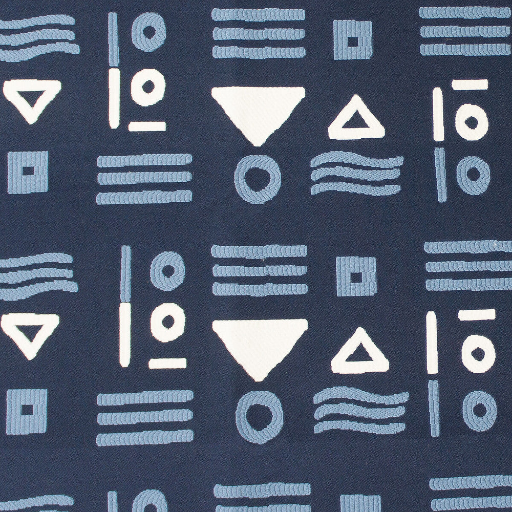 Pinzon Azul by Gaston Y Daniela Designer Fabric GASTON NUEVO MUNDO COTTON - 75%;POLYESTER - 25% Turkey MEDIUM Horizontal: 26.5 and Vertical: 9.5 53 - Swanky Fabrics -