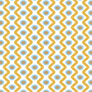 Cala Marsal Azul Ocre GDT5681.004.0 by Gaston Y Daniela Fabric