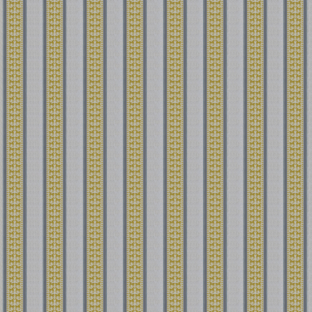 Troya - Amarillo/Gris GDT5787.003.0 by Gaston Y Daniela Designer Fabric