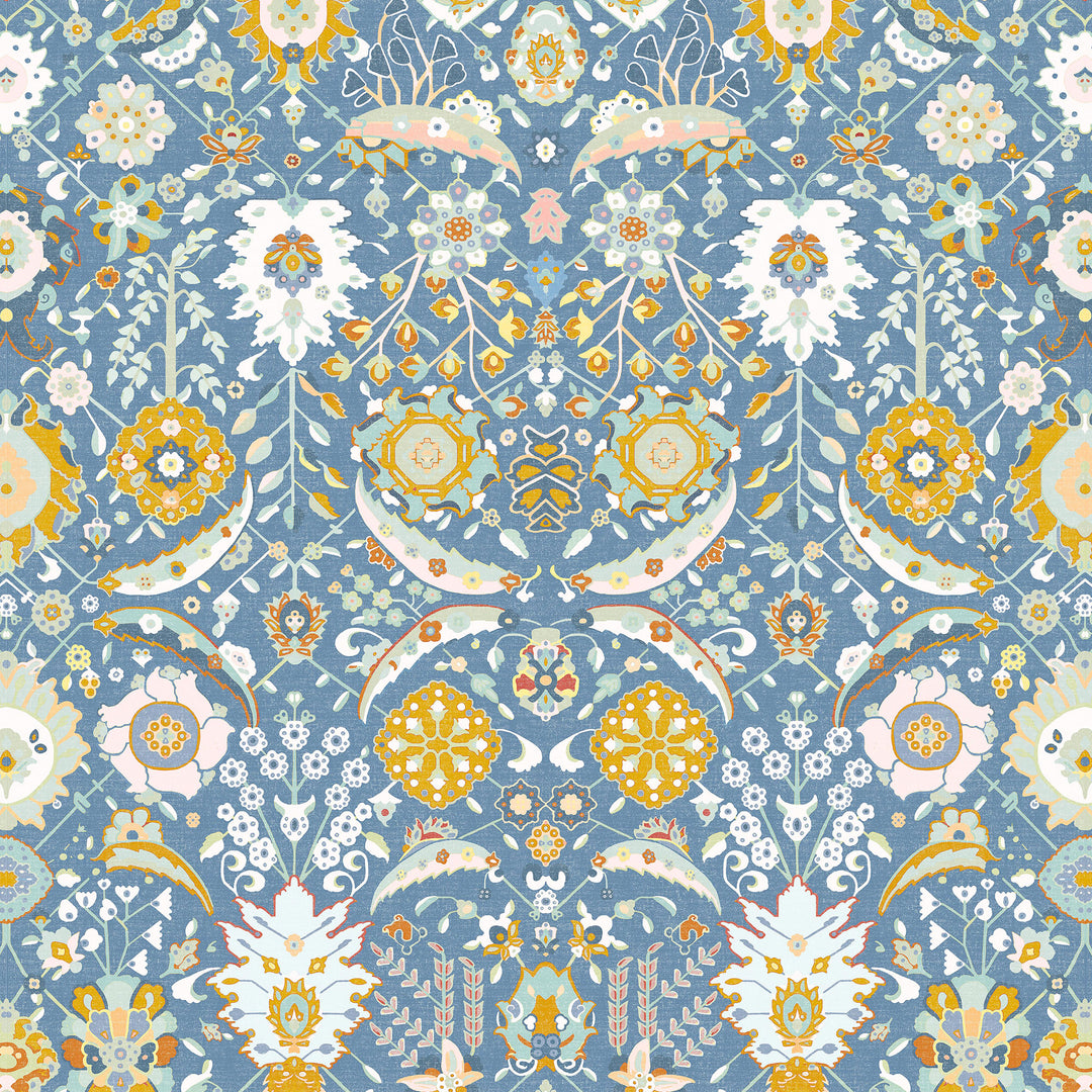 Eduarda - Azul GDT5792.001.0 by Gaston Y Daniela Designer Fabric
