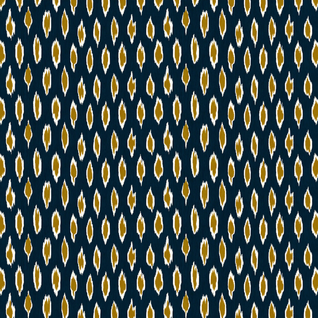 Hali - Navy/Ocre GDT5794.001.0 by Gaston Y Daniela Designer Fabric