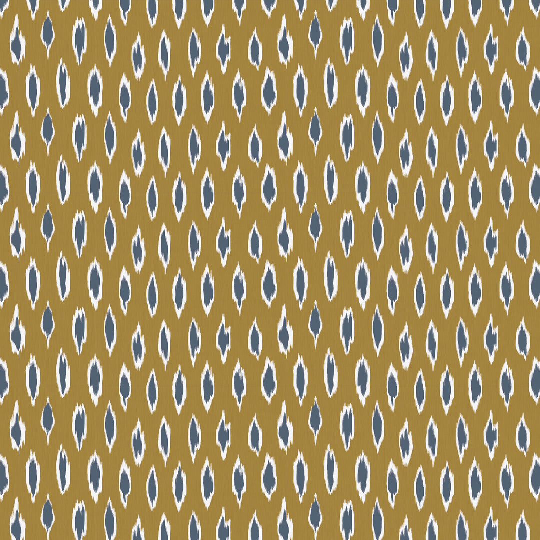 Hali - Ocre/Azul GDT5794.003.0 by Gaston Y Daniela Designer Fabric