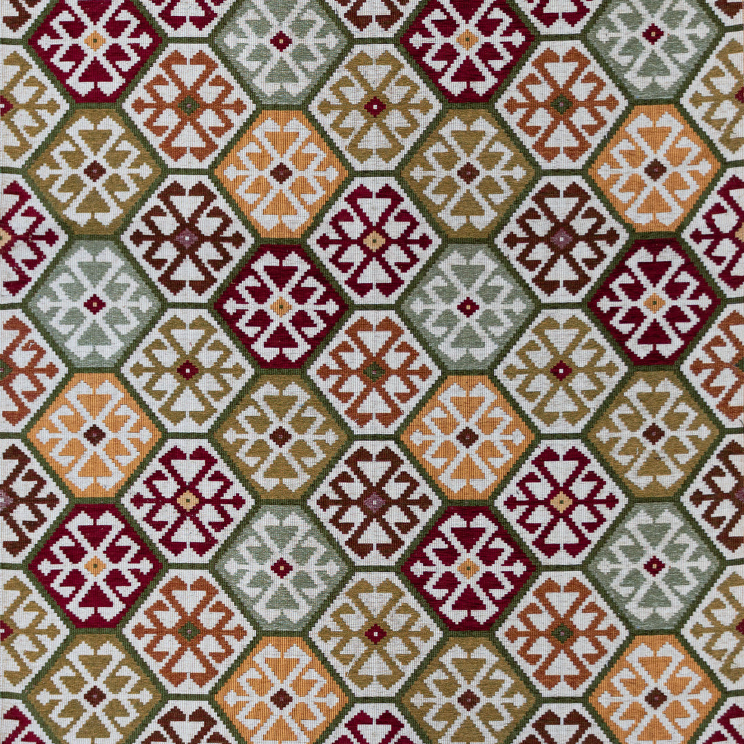 Tesalonica - Rojo/Verde GDT5796.001.0 by Gaston Y Daniela Designer Fabric