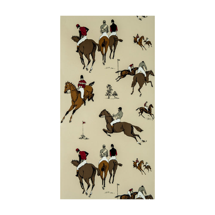 Hipodromo Crudo/Rojo by Gaston Y Daniela Designer Wallcovering GASTON DOS COLLECTION PAPER - 100% Spain Horizontal: 20.8 and Vertical: 27.5 20.8 - Swanky Fabrics -