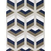 Xabi Azul/Marron by Gaston Y Daniela Designer Wallcovering