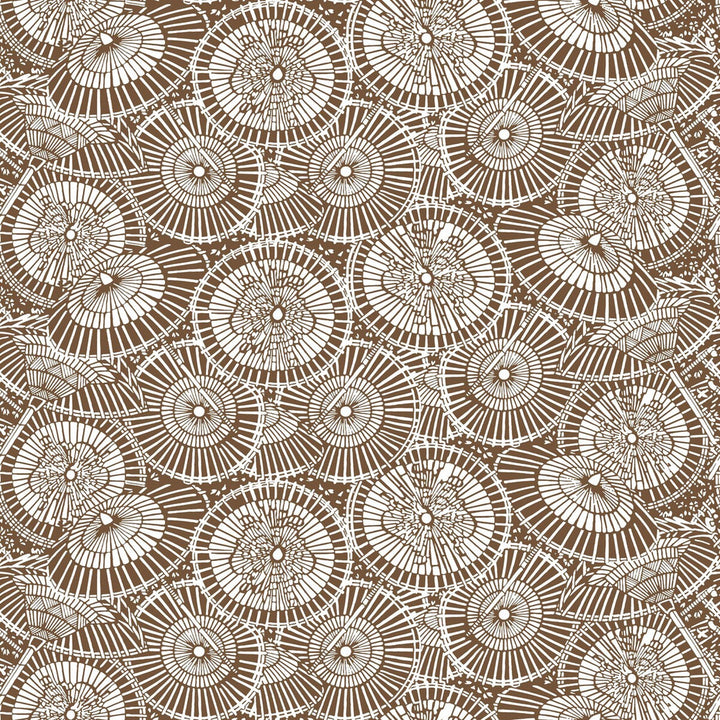 Sombrillas Chocolate by Gaston Y Daniela Designer Wallcovering GASTON LIBRERIA PAPER - 100% Spain Horizontal: 0 and Vertical: 6.8 20.8 - Swanky Fabrics -