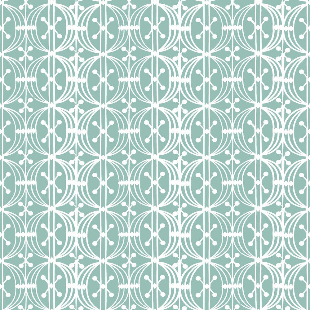 Carrusel Aqua by Gaston Y Daniela Designer Wallcovering GASTON LIBRERIA PAPER - 100% Spain - Horizontal: 0 and Vertical: 3.5 20.8 - Swanky Fabrics -