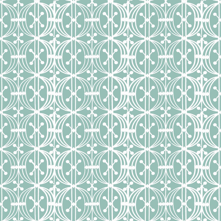 Carrusel Aqua by Gaston Y Daniela Designer Wallcovering GASTON LIBRERIA PAPER - 100% Spain Horizontal: 0 and Vertical: 3.5 20.8 - Swanky Fabrics -