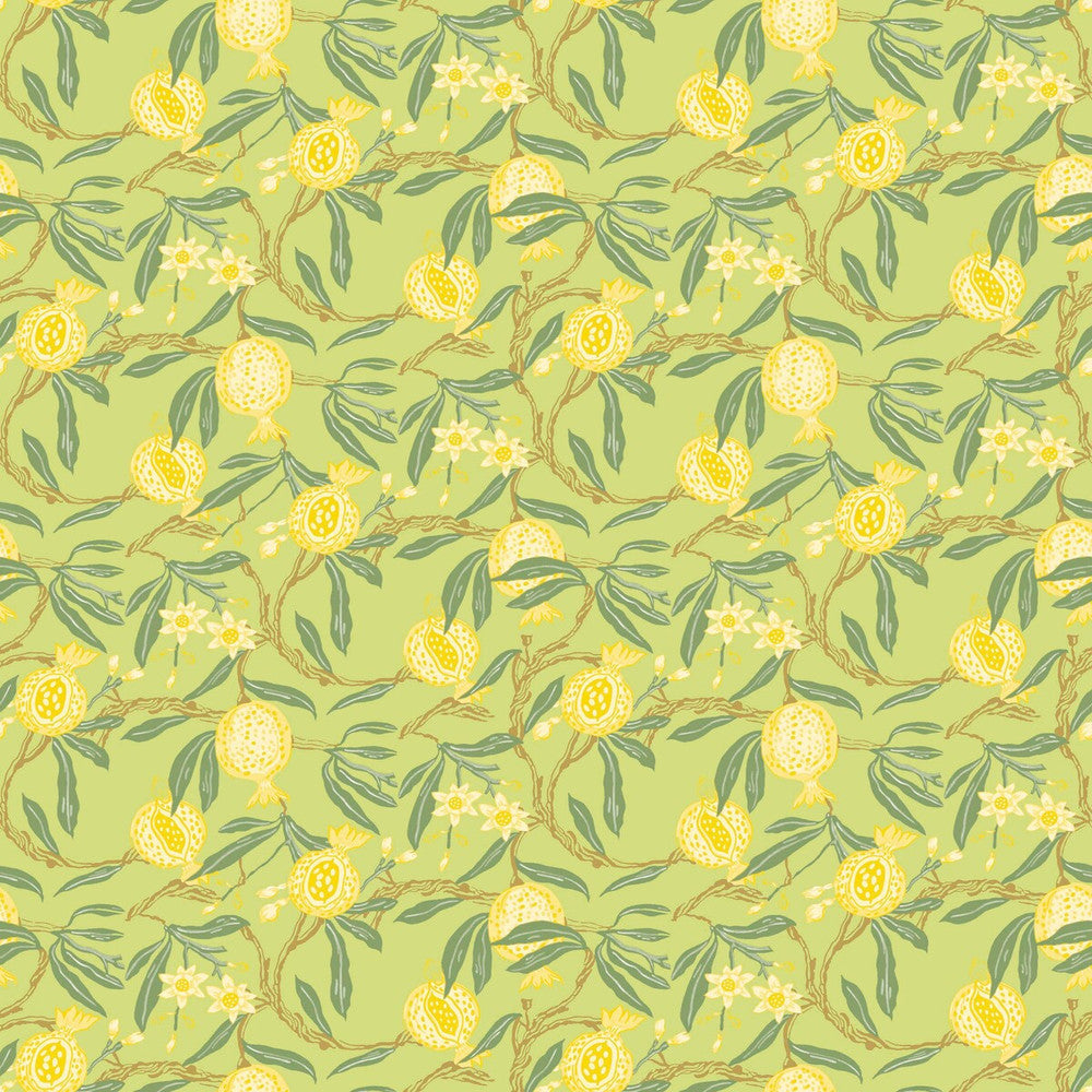 Granadas Amarillo by Gaston Y Daniela Designer Wallcovering GASTON LIBRERIA PAPER - 100% Spain - Horizontal: 0 and Vertical: 6.8 20.8 - Swanky Fabrics -