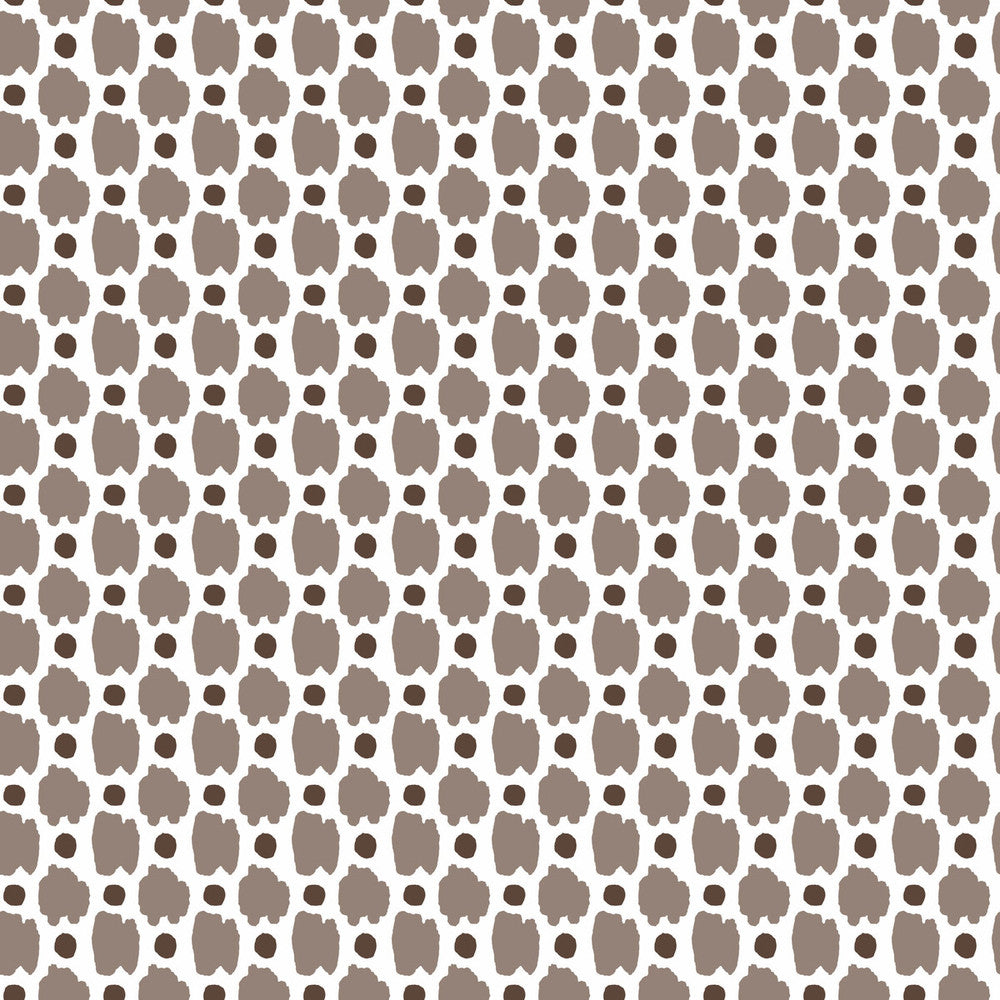 Spots Chocolate by Gaston Y Daniela Designer Wallcovering GASTON LIBRERIA PAPER - 100% Spain - Horizontal: 0 and Vertical: 2 20.8 - Swanky Fabrics -