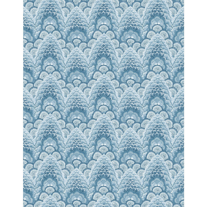Ganges Azul by Gaston Y Daniela Designer Wallcovering GASTON LIBRERIA VINYL - 100% Italy Horizontal: 0 and Vertical: 6.9 27.5 - Swanky Fabrics -