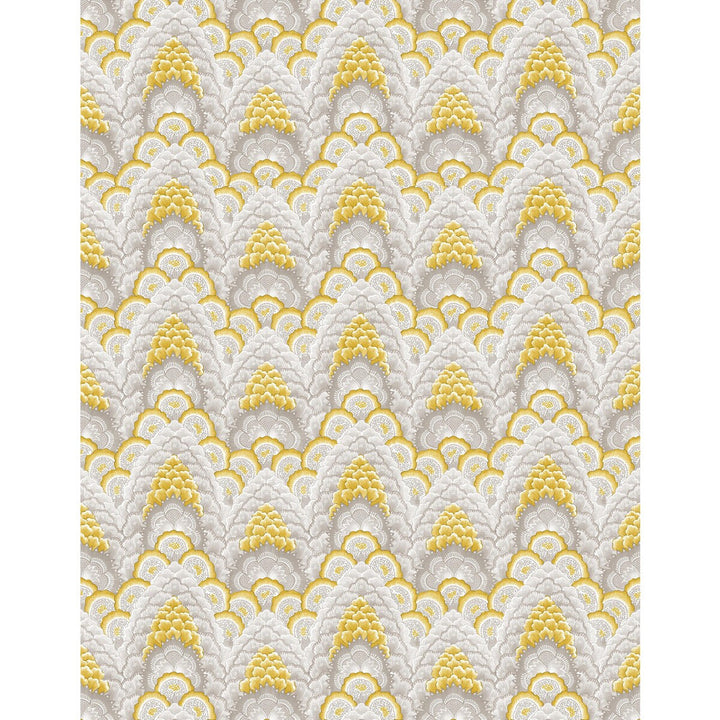 Ganges Ocre by Gaston Y Daniela Designer Wallcovering GASTON LIBRERIA VINYL - 100% Italy - Horizontal: 0 and Vertical: 6.9 27.5 - Swanky Fabrics -